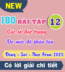 Đặc trưng đo Mức độ Phân tán...(Đ-S)